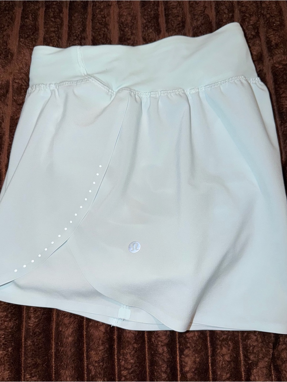 lululemon pastel aqua/ice blue athletic skort